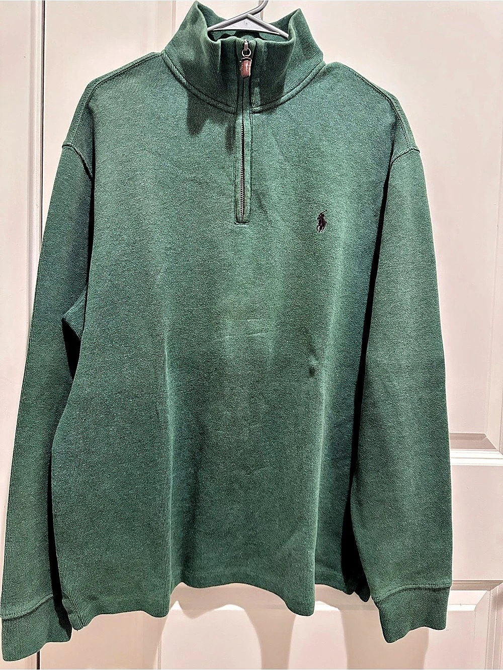 Polo by Ralph Lauren Quarter-Zip Pullover Cotton Green